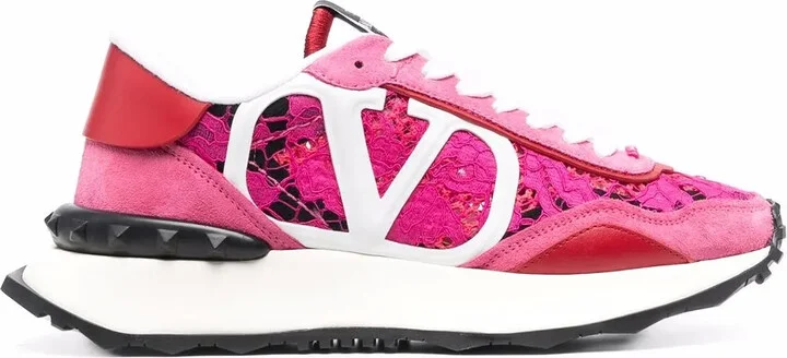 Lacerunner lace panelled sneakers