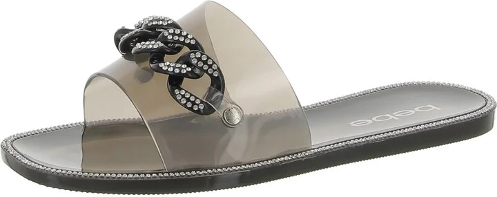 Lacina Womens Embellished Slip-On Slide Sandals