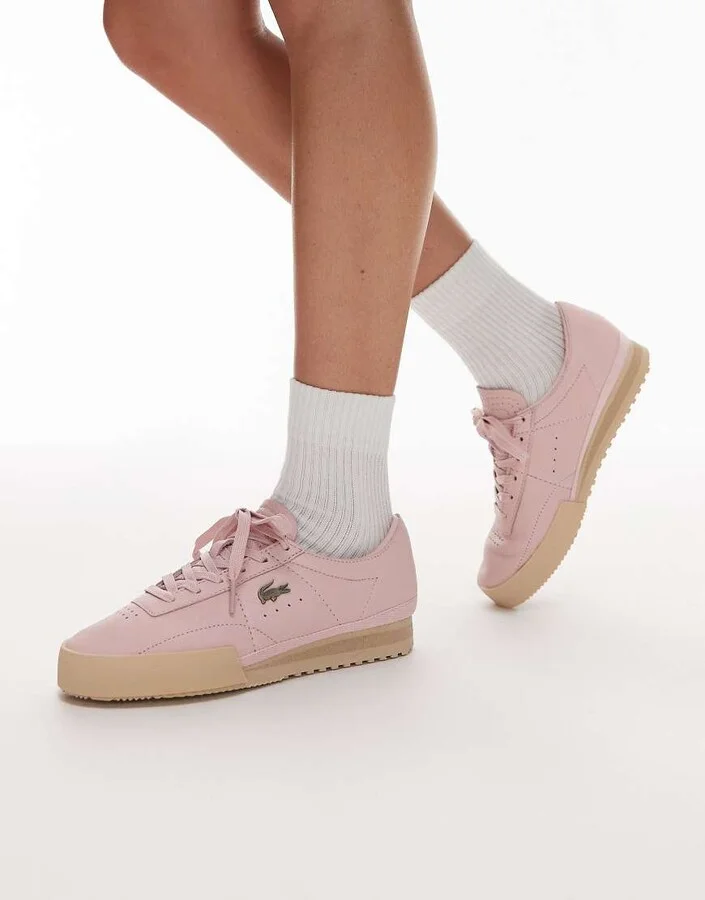 Lacoste aura sneakers in pink