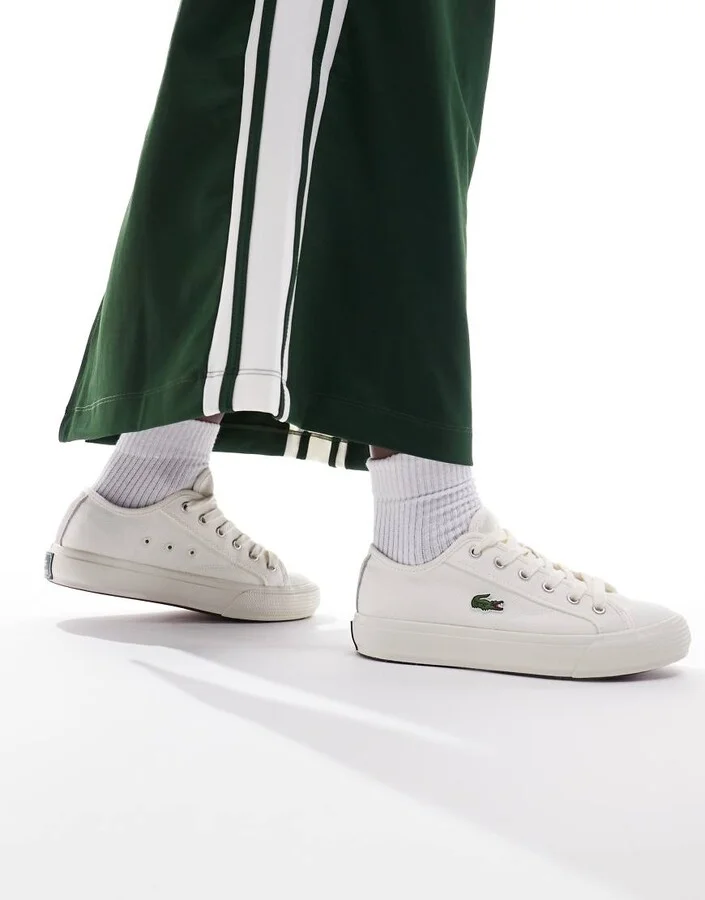 Lacoste backcourt 124 1 cfa sneakers in stone - Image 3