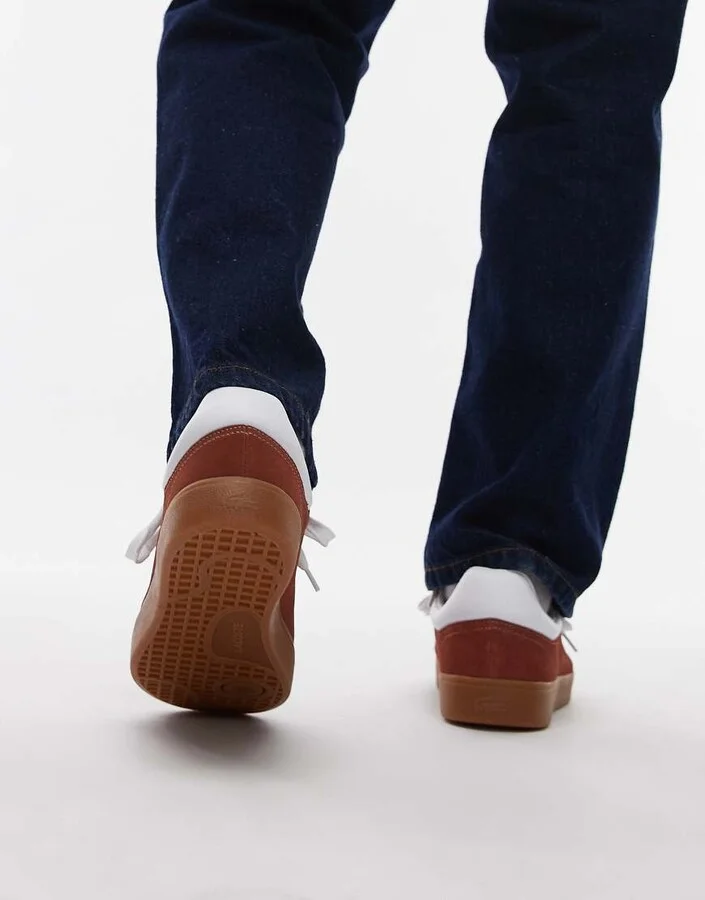 Lacoste Baseshot 224 sneakers in off-brown suede - Image 3