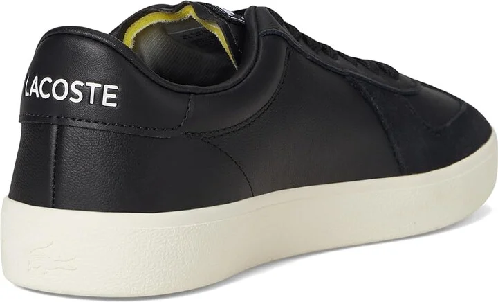 Lacoste Baseshot Pro Sneakers Men's Shoes Black/Off White : 11 D - Medium, Leather - Image 4