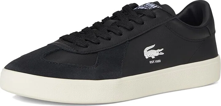 Lacoste Baseshot Pro Sneakers Men's Shoes Black/Off White : 11 D - Medium, Leather - Image 5