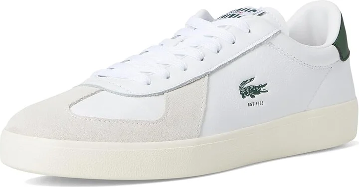 Lacoste Baseshot Pro Sneakers Men's Shoes Black/Off White : 11 D - Medium, Leather - Image 11