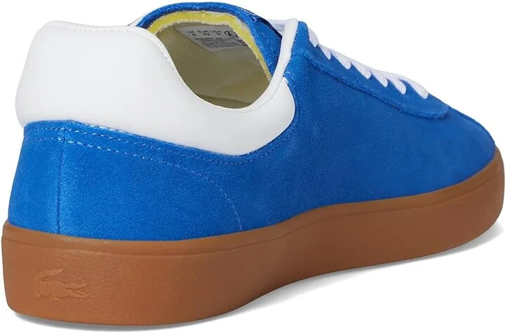 Lacoste Baseshot Sneakers Men's Lace-up Boots Blue/Gum : 10 M, Leather/Rubber - Image 4