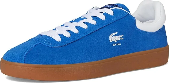 Lacoste Baseshot Sneakers Men's Lace-up Boots Blue/Gum : 10 M, Leather/Rubber - Image 5