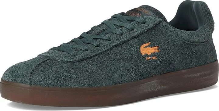 Lacoste Baseshot Sneakers Men's Lace-up Boots Dark Green/Dark Gum : 7.5 M, Leather/Rubber - Image 5
