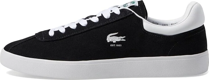 Lacoste Baseshot Sneakers Men's Shoes Black/White : 11.5 M, Suede - Image 6