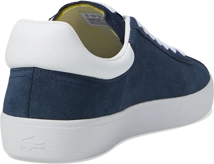 Lacoste Baseshot Sneakers Men's Shoes Black/White : 11.5 M, Suede - Image 9