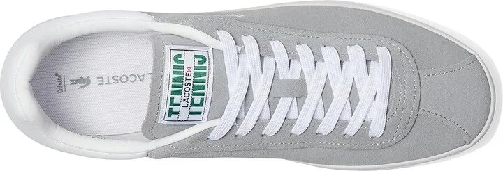 Lacoste Baseshot Sneakers Men's Shoes Grey/White : 7 M, Suede - Image 2