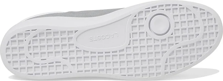 Lacoste Baseshot Sneakers Men's Shoes Grey/White : 7 M, Suede - Image 3