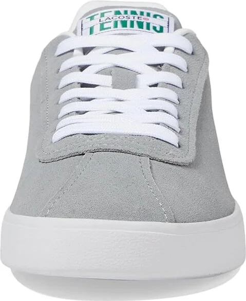 Lacoste Baseshot Sneakers Men's Shoes Grey/White : 7 M, Suede - Image 5