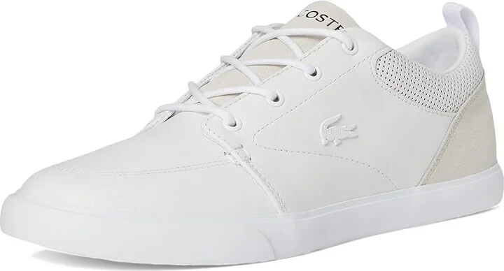 Lacoste Bayliss Leather Sneakers Men's Shoes White : 9.5 D - Medium - Image 5
