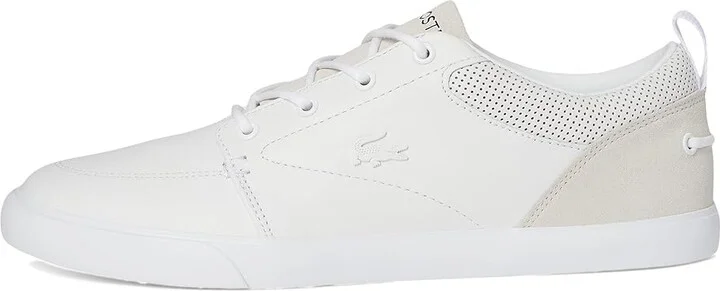 Lacoste Bayliss Leather Sneakers Men's Shoes White : 9.5 D - Medium - Image 6