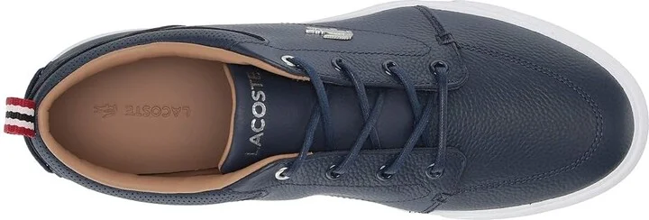 Lacoste Bayliss Sneakers Men's Shoes Navy/White : 7 M, Leather - Image 3