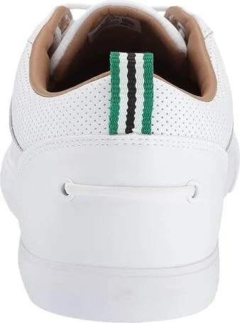 Lacoste Bayliss Sneakers Men's Shoes White/White : 7 M, Leather - Image 5