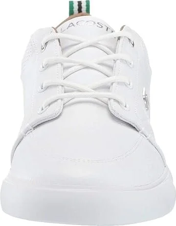 Lacoste Bayliss Sneakers Men's Shoes White/White : 7 M, Leather - Image 6