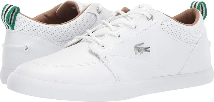 Lacoste Bayliss Sneakers Men's Shoes White/White : 7 M, Leather