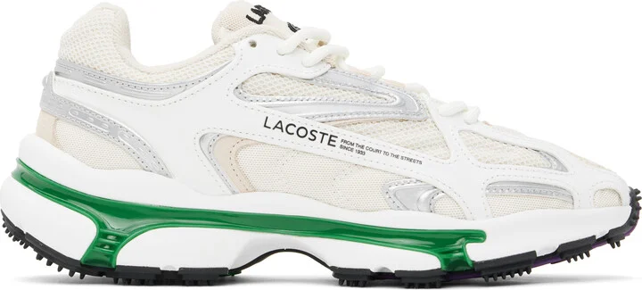 Lacoste Beige & White L003 2K24 Sneakers