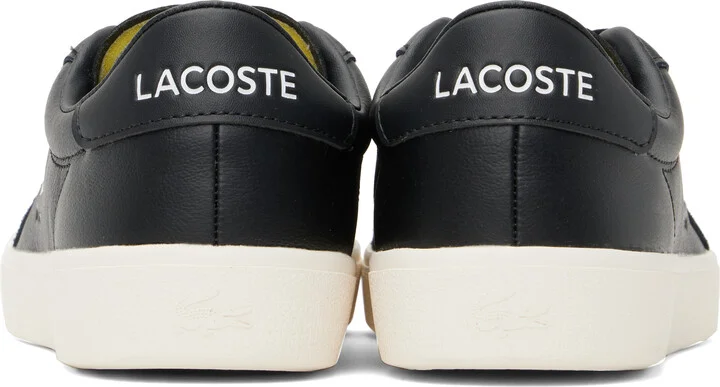 Lacoste Black Baseshot Pro Leather Sneakers - Image 2