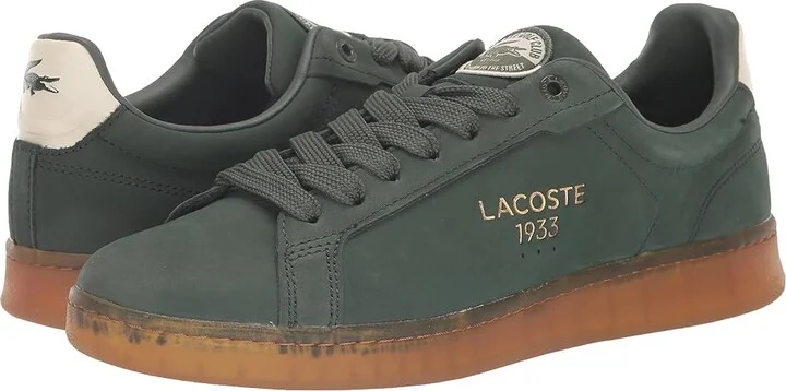 Lacoste Carnaby Pro Sneakers Men's Shoes Green/Gum : 7 M, Leather