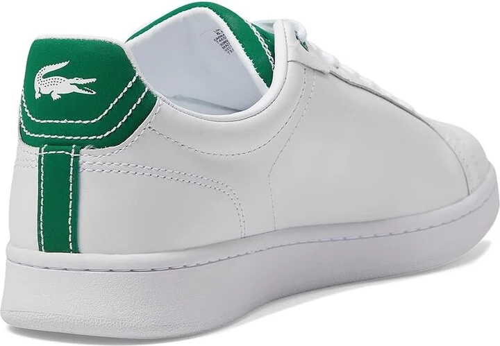 Lacoste Carnaby Pro Sneakers Men's Shoes White/Green : 11 M, Leather/Rubber - Image 4