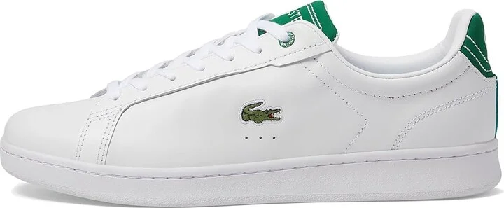 Lacoste Carnaby Pro Sneakers Men's Shoes White/Green : 11 M, Leather/Rubber - Image 6