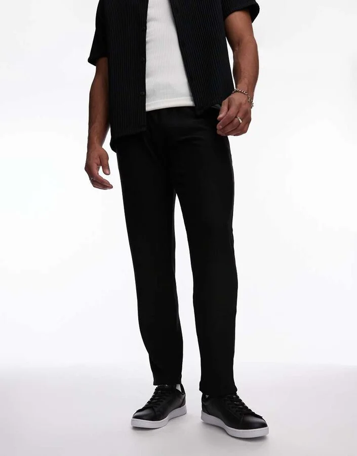 Lacoste carnaby set sneakers in black with white sole