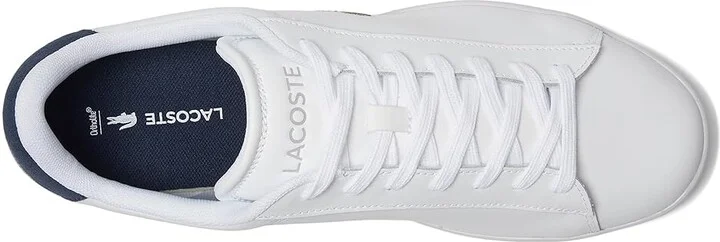 Lacoste Carnaby Set Trainers Men's Lace-up Boots White/Navy : 7 M, Leather/Rubber/Suede - Image 2
