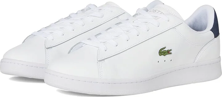 Lacoste Carnaby Set Trainers Men's Lace-up Boots White/Navy : 7 M, Leather/Rubber/Suede