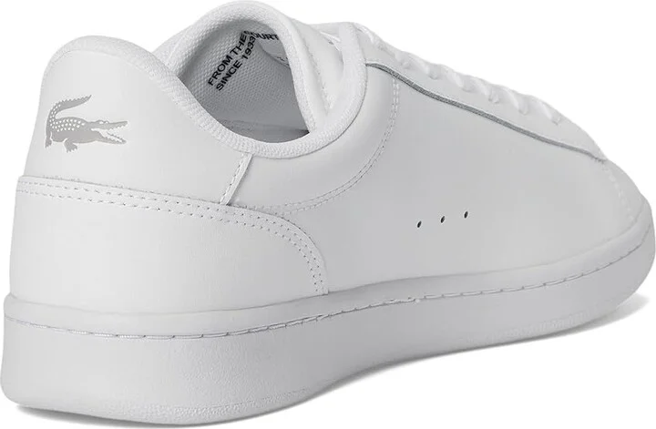 Lacoste Carnaby Set Trainers Men's Lace-up Boots White/White : 8.5 M, Leather/Rubber/Suede - Image 4