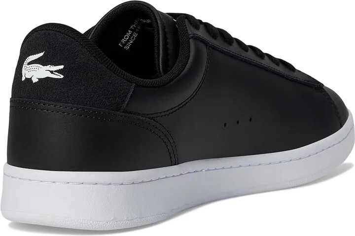 Lacoste Carnaby Set Trainers Men's Shoes Black/White : 8.5 D - Medium, Leather - Image 4