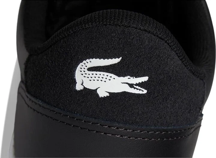 Lacoste Carnaby Set Trainers Men's Shoes Black/White : 8.5 D - Medium, Leather - Image 7