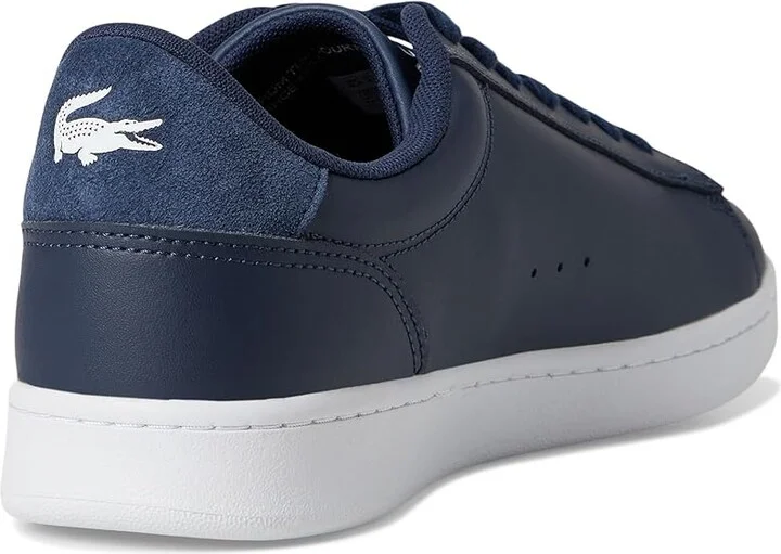 Lacoste Carnaby Set Trainers Men's Shoes Black/White : 8.5 D - Medium, Leather - Image 10