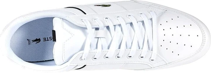 Lacoste Chaymon Sneakers Men's Shoes White/Black : 11 M, Textile/Synthetic - Image 2