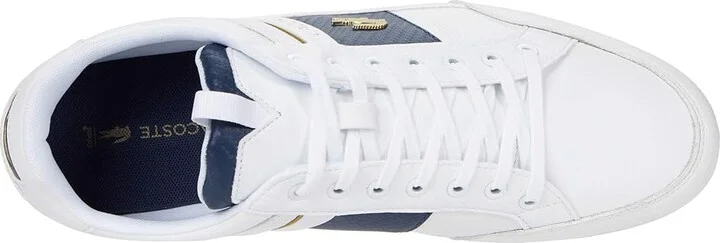 Lacoste Chaymon Sneakers Men's Shoes White/White : 11 M, Synthetic/Leather - Image 2