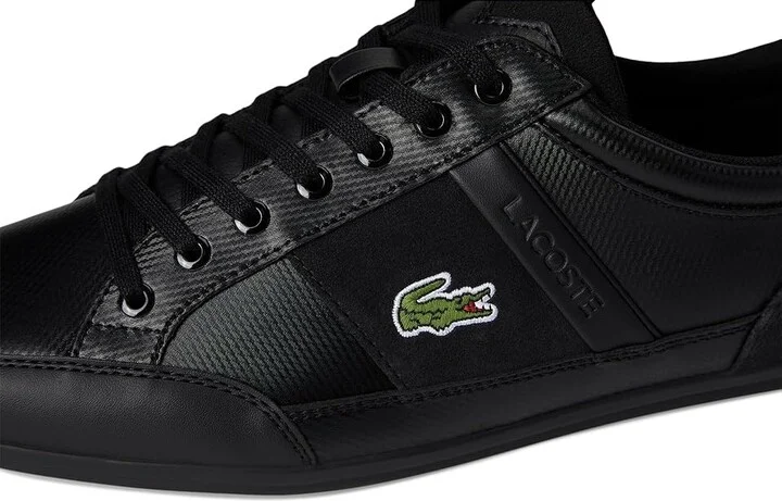 Lacoste Chaymon Tonal Trainers Men's Shoes Black : 13 D - Medium, Leather/Rubber - Image 7