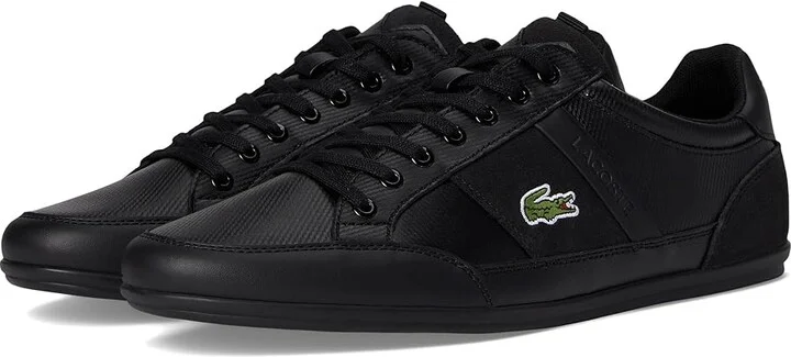 Lacoste Chaymon Tonal Trainers Men's Shoes Black : 13 D - Medium, Leather/Rubber
