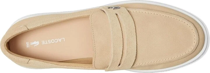 Lacoste Cochet Sneakers Men's Shoes Natural/White : 13 D - Medium, Leather - Image 2