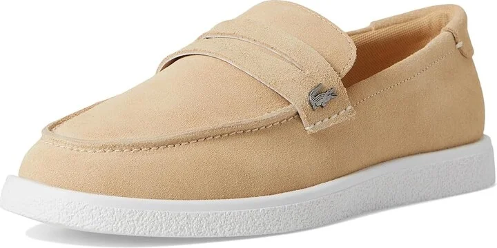 Lacoste Cochet Sneakers Men's Shoes Natural/White : 13 D - Medium, Leather - Image 5
