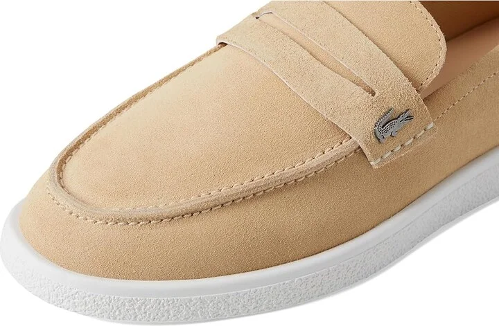 Lacoste Cochet Sneakers Men's Shoes Natural/White : 13 D - Medium, Leather - Image 7