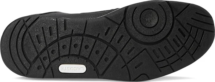 Lacoste Court Cage Sneakers Men's Lace-up Boots Black/White : 10.5 M, Leather/Rubber - Image 3