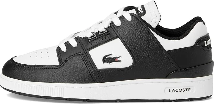 Lacoste Court Cage Sneakers Men's Lace-up Boots Black/White : 10.5 M, Leather/Rubber - Image 6