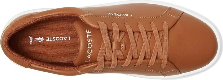 Lacoste Courtderby Sneakers Men's Shoes Brown/White : 11 D - Medium, Leather - Image 2