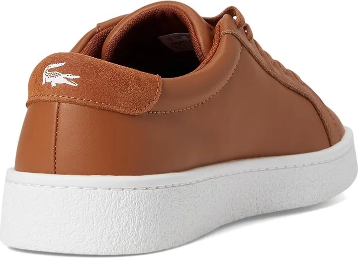 Lacoste Courtderby Sneakers Men's Shoes Brown/White : 11 D - Medium, Leather - Image 4