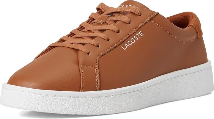 Lacoste Courtderby Sneakers Men's Shoes Brown/White : 11 D - Medium, Leather - Image 5
