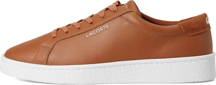 Lacoste Courtderby Sneakers Men's Shoes Brown/White : 11 D - Medium, Leather - Image 6