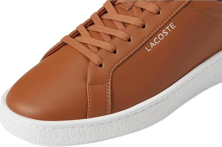 Lacoste Courtderby Sneakers Men's Shoes Brown/White : 11 D - Medium, Leather - Image 7