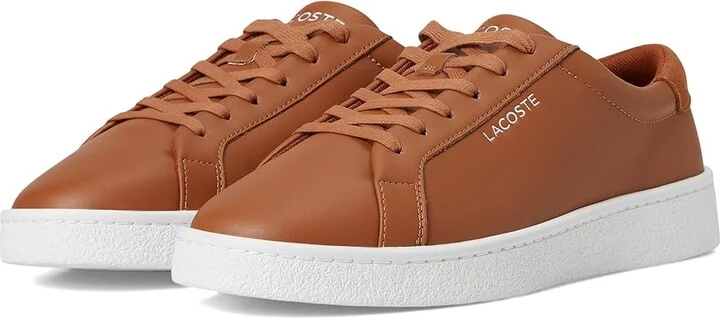 Lacoste Courtderby Sneakers Men's Shoes Brown/White : 11 D - Medium, Leather