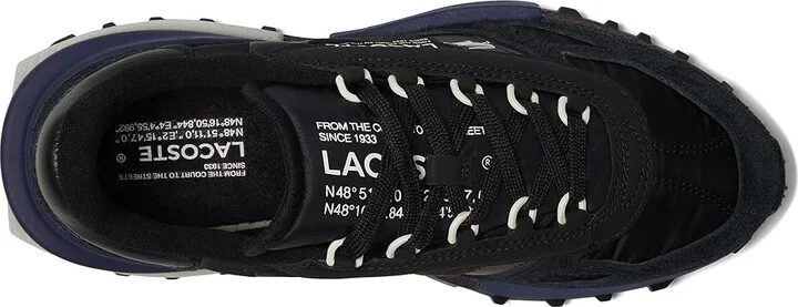 Lacoste Elite Active Sneakers Men's Shoes Black/Navy : 10 M, Suede - Image 2